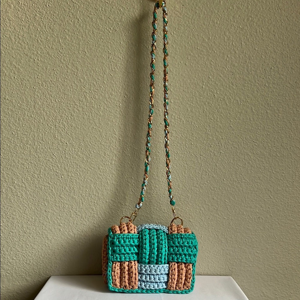 Handcrafted Multi Color Bag Mini Purse - Picture 17 of 17
